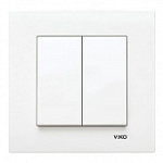 90960002 KARRE BEYAZ KOMUTATOR (вклx2) (VIKO)120 шт.