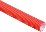 Труба гофр. двустенная ПНД d=75мм красная (50м) IEK