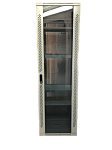 Шкаф стандартный сетевой 19" 42U 600х600х2055, цвет серый, дверь стекло 