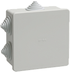 UKO11-085-085-040-K41-44 Коробка КМ41235 распаячная для о/п 85х85х45 мм IP44  RAL7035, 6 гермовводов