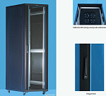 Server case Toten GD.6022.9101 Шкаф серверный 19" 22U, 600*1000*1166 черный (перф., блок вентиляторов, крепеж)  купить в Алматы