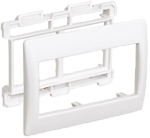 Рамка и суппорт для К.К. "Праймер" на 4 модуля, 75мм белый IEK