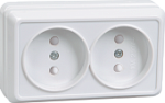 РСш22-2-ОБ Розетка 2местн. без з/к с защ.штор.10А откр.уст. ОКТАВА (белый) РСш22-2-ОБ Розетка 2местн. без з/к с защ.штор.10А откр.уст. ОКТАВА (белый)
