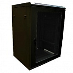 Шкаф настенный 19" 12U 600х450х635 цвет черный,