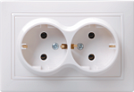 ERK24-K01-16-DM РС12-3-КБ Розетка 2местн. с з/к без защ.штор. 16А КВАРТА (белый) ERK24-K01-16-DM РС12-3-КБ Розетка 2местн. с з/к без защ.штор. 16А КВАРТА (белый)