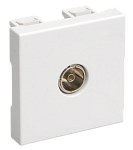 РКТ-20-00-П Розетка TV оконечная (на 2 модуля) ПРАЙМЕР белая IEK