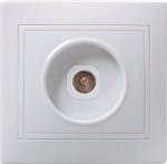 РТВ10-КБ Розетка 1местн. телевиз. КВАРТА (белый) РТВ10-КБ Розетка 1местн. телевиз. КВАРТА (белый)