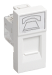 РКФ-10-00-П Розетка телефонная RJ-11 кат.3 (на 1 модуль) ПРАЙМЕР белая IEK