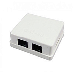 Розетка RJ45 2- порт cat5E,PCB,IDC:110