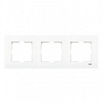 90960202 KARRE BEYAZ 3LU YATAY CERC (рамка x3)120 шт.